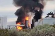 iIncendio en una refinería de Plaza Huincul
